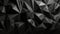 An abstract black background with many triangular shapes. Generative ai