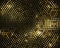 Abstract black background with retro golden glitter halftone
