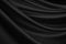 Abstract black background. Silk satin fabric. Curtain. Drapery. Luxury background for design.