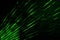 Abstract black digital technology background with green luminous particles dots. Matrix of virtual reality. Computer binary code i