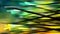 Abstract Black Green and Yellow Overlapping Lines Stripes Background