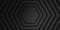 Abstract black hexagonal overlap layer background, hexagon shape pattern, dark minimal design