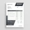 Abstract black invoice template design