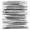 Abstract black long textured strokes paint big set on a white background