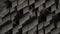 Abstract black metallic cubes background pattern wall 3D Projection Mapping