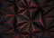 Abstract black polygon red light futuirstic technology design background vector