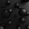 Abstract Black Shiny metallic Spheres Background