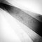 Abstract black and white background with striped angle corner design in layers