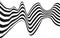 Abstract black and white curved line stripe. Wave