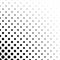 Abstract black and white curved octagon pattern