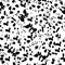 Abstract black and white repeatable seamless pattern, floral abstract elements on white background in beautiful pattern