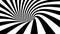 Abstract black and white striped optical illusion three dimensional geometrical wormhole shape