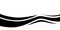 Abstract black and white striped waves vector illustrations. Ocean sea wave storm water pattern background