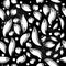 Abstract black and white vector seamless pattern. Repeat decorative backdrop. Interesting monochrome background