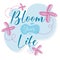 Abstract Bloom Your Life Banner Design