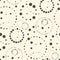 Abstract Blot Background. Seamless Chaotic Circle Pattern