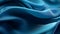 Abstract blue background with flowing waves. Generative ai