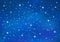 Abstract Blue background with sparkling twinkling stars. Cosmic shiny galaxy sky