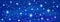 Abstract Blue banner background with sparkling twinkling stars