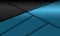 Abstract blue black metallic geometric shadow cross slash design modern futuristic background vector