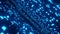 Abstract blue blog light pattern wave on black modern technology futuristic animation background