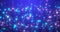 Abstract blue bright glowing stars glamorous festive sparkling energy magical particles, abstract background