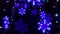 Abstract blue Christmas New Year decoration lights