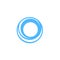 Abstract blue cirlce logo icon