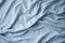 Abstract blue crumpled linen background. Generative AI