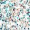 Abstract blue glass triangles seamless with grunge