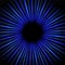 Abstract Blue Glowing Circular Star