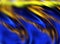 Abstract blue gold yellow colors and background. Lines in motion