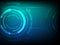 Abstract blue green circle digital technology background, futuristic structure elements concept background