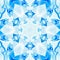 Abstract blue ice pattern symmetry. geometric backdrop