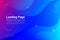 abstract blue landing page background. blue abstract gradient shapes composition background
