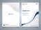 Abstract blue line color modern brochure template. You can use for corporate layout, cover design background, annual reports