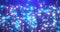 Abstract blue and purple bright glowing stars glamorous festive sparkling energy