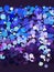 Abstract blue and purple bubble wallpaper