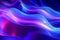 Abstract blue and purple dynamic background. Futuristic vivd neon swirl lines. AI Generative