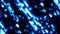 Abstract blue retro pixel hipster digital background made of moving energy