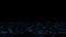 Abstract blue sea wave animation ripple dark background.