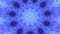 Abstract Blue smoke Kaleidoscope Patterns. Geometric Animation Background.