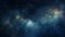 Abstract Blue Space Background: A Dreamlike Aerial View Of The Night Sky