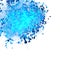 Abstract Blue Splatter Background Banner