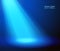 Abstract blue spotlight background.