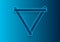 Abstract blue tech triangle shape logo design
