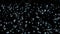 Abstract blue twinkling stars against the backdrop of distant planets in an endless galaxy. Time lapse of stars and space in the