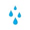 Abstract of blue water drop icons on white background. water drops vector illustration. water rain drops. nature icon