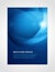 Abstract blue water wave glow explosion liquid texture brochure design template realistic vector