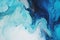 Abstract blue watercolor paint marble background , Ink colors are amazingly bright artwork watercolor , Generate Ai